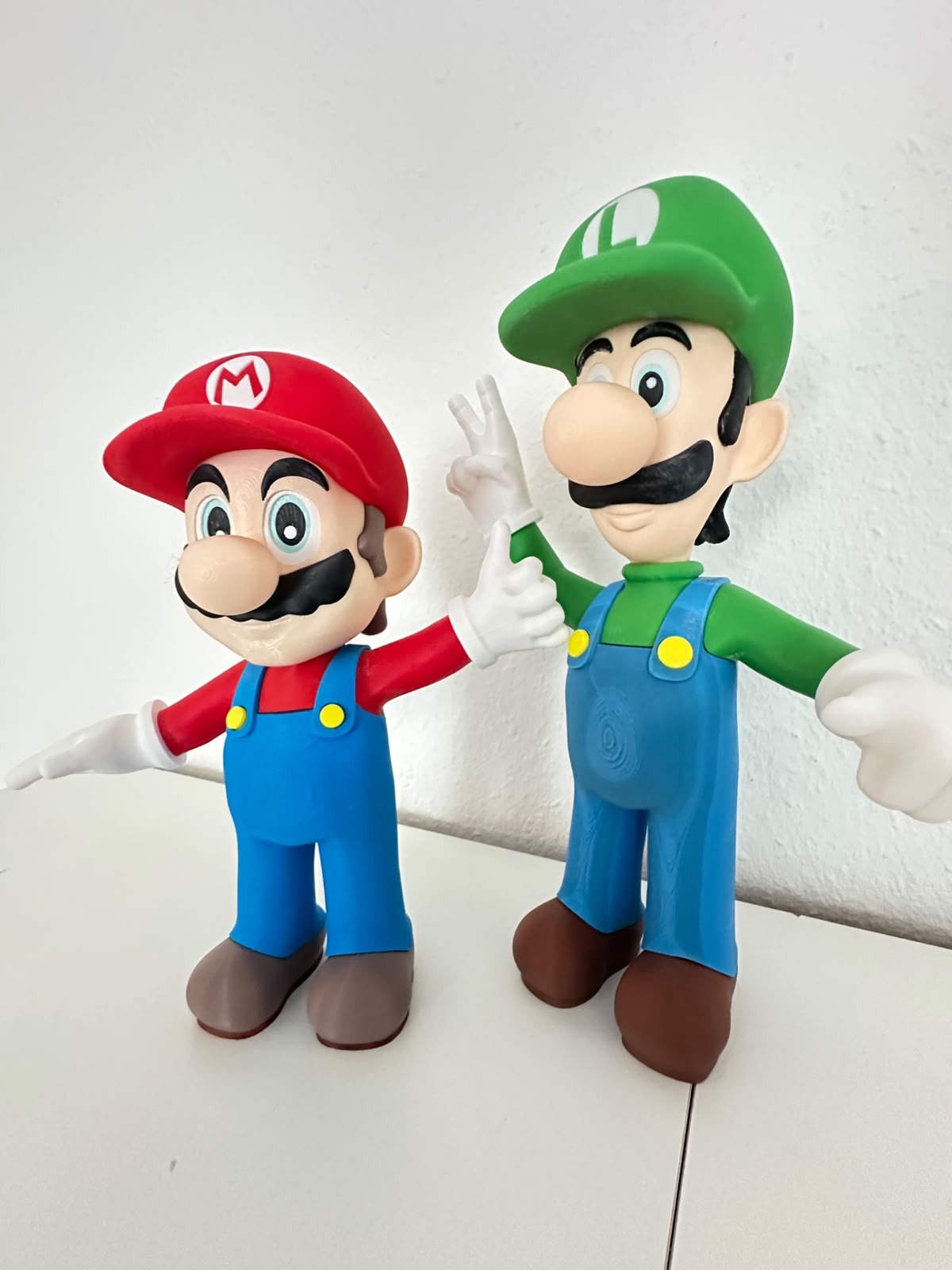 Mario und Luigi Duo-Figur, 3D-gedruckt