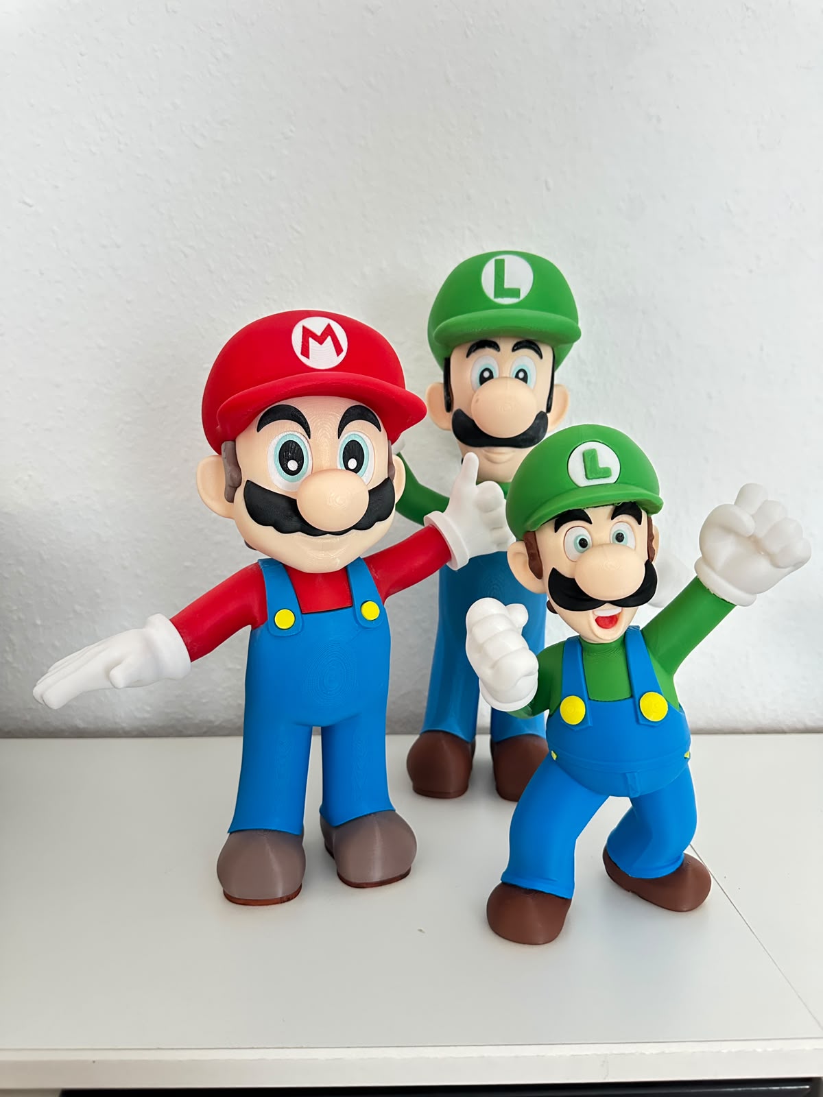 Mario und Luigi Duo-Figur, 3D-gedruckt